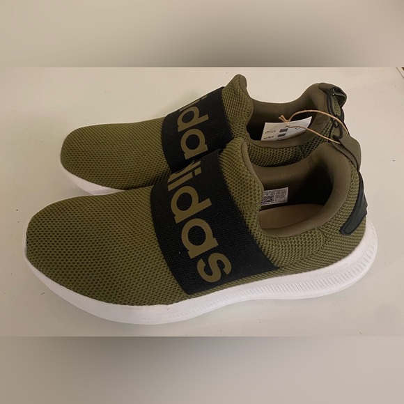 New- Adidas Lite Racer Adapt 4.0 Cloudfoam Men's Slip-On Sneakers/Olive Size 7.5 - Picture 3 of 10